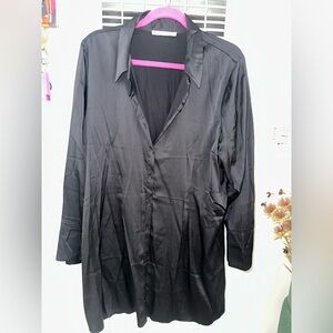 Abercrombie & Fitch Black silk dress